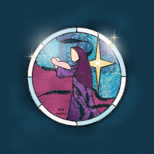 Mary and Child stained glass